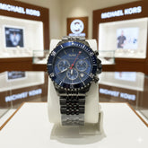 M-K BLUE DIAL METAL STRAP OG  WATCH